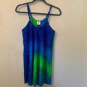 Fun beach cover up with adjustable straps